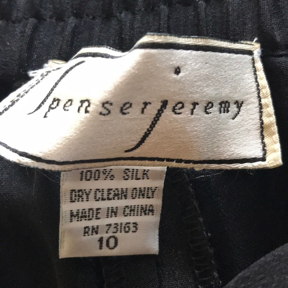 Spencer Jeremy vintage silk black pants, s… - Picture 2 of 2